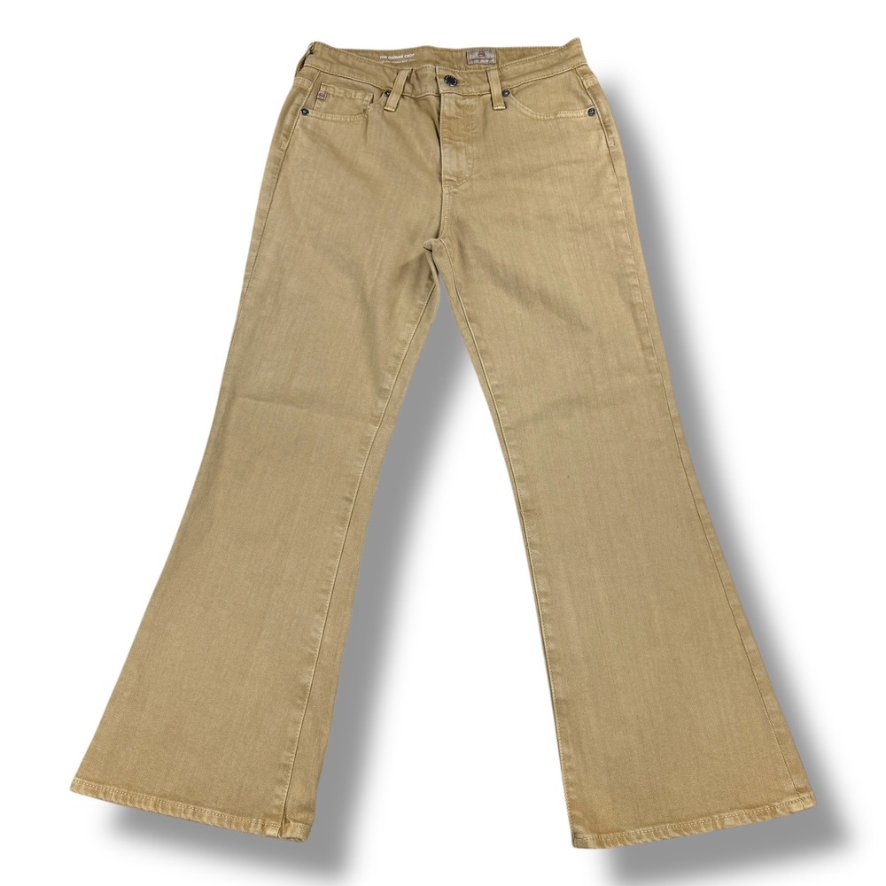 AG Adriano Goldschmied Quinne Crop High Rise Kick Flare Jeans Women's Size 27
